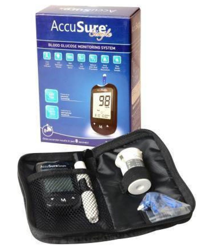     			Glucometer ACCUSURE SIMPLE METER TD 4183 WITH 50 STRIPS Expiry March 2024