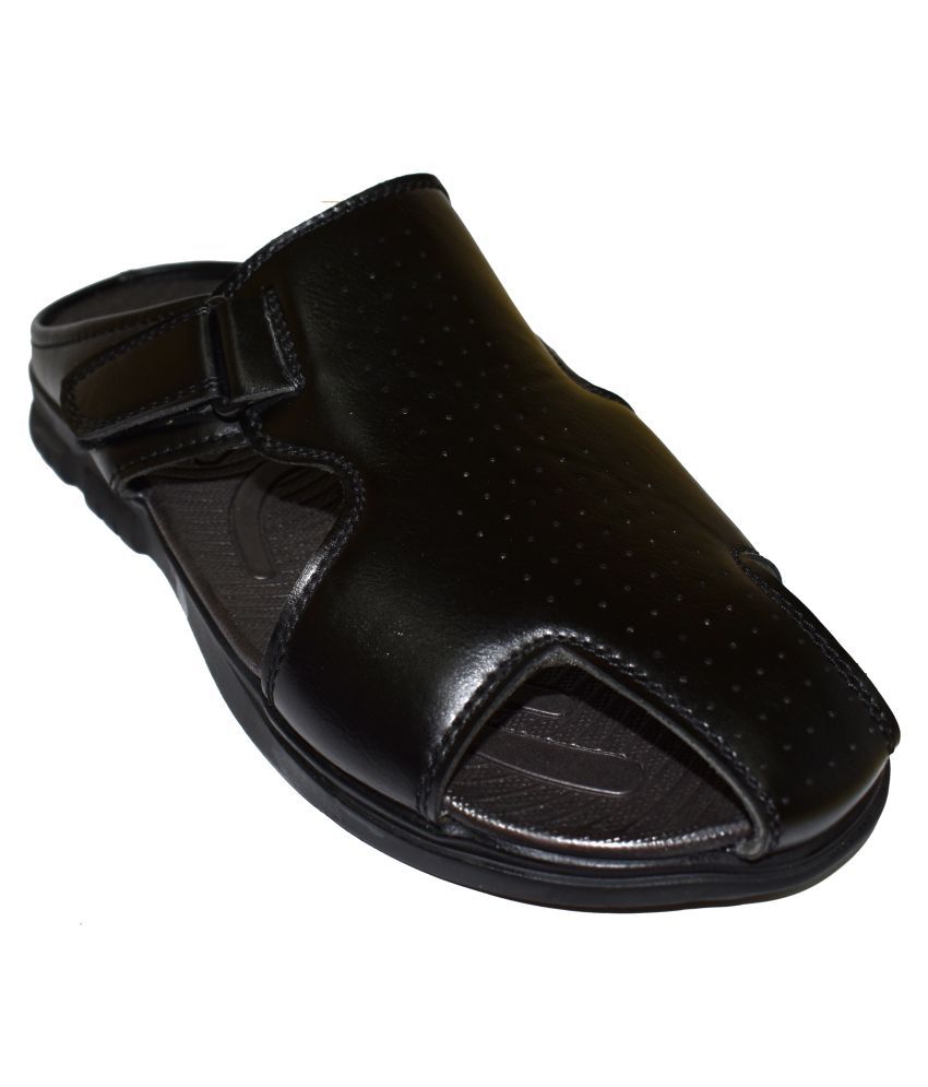     			Ajanta - Black  Men's Sandals
