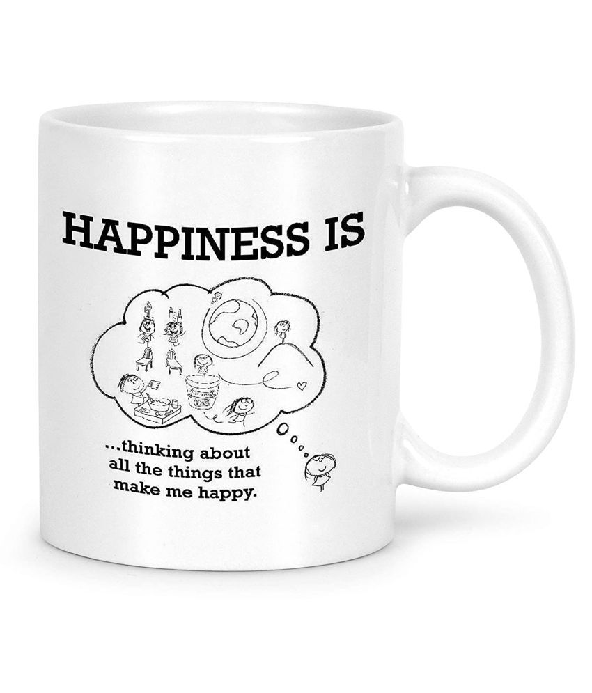     			Idream Quote Printed Ceramic Coffee Mug 1 Pcs 330 mL