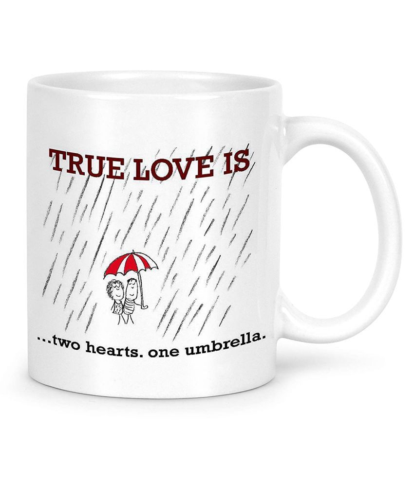     			Idream Quote Printed Ceramic Coffee Mug 1 Pcs 330 mL