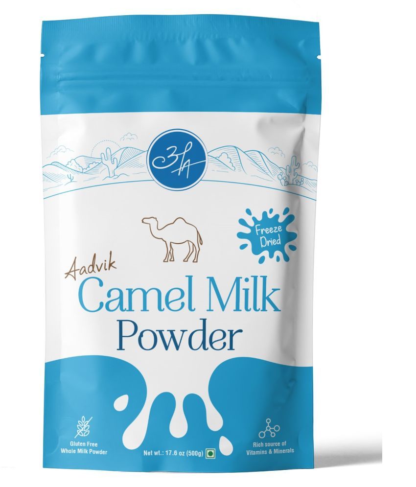 Aadvik Camel Milk Powder | 100% Pure amp; Natural | Freeze Dried Whole Milk 500 g