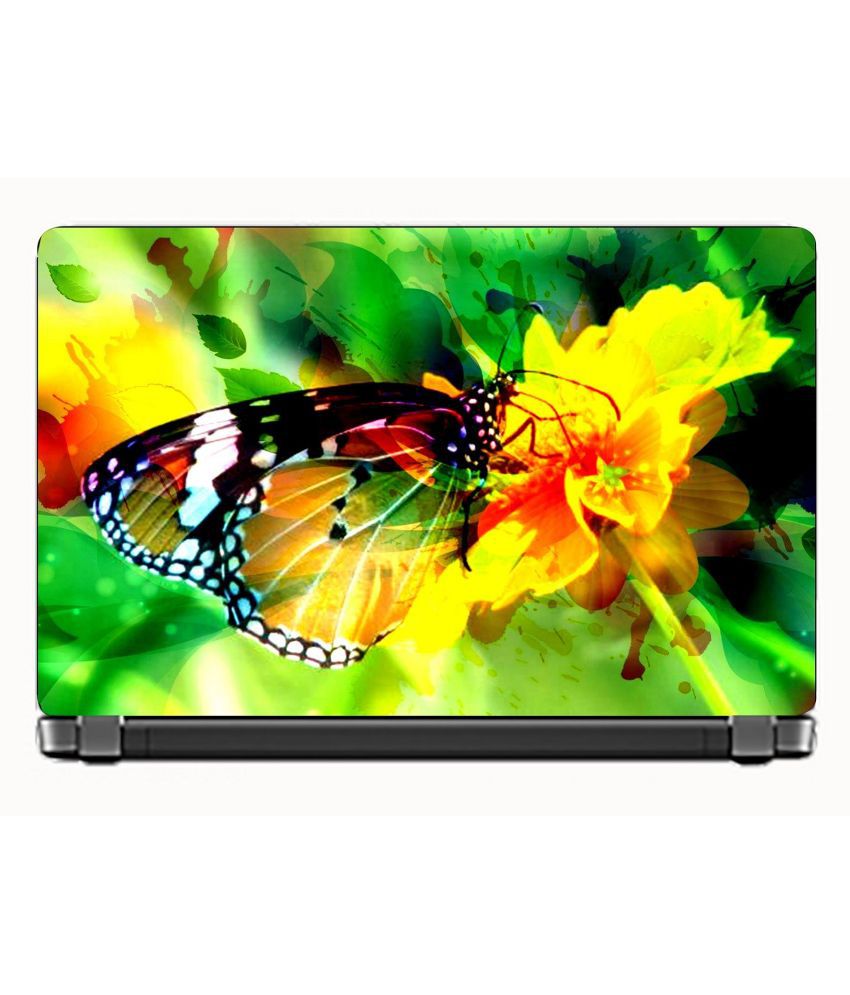     			Laptop Skin Butterfly Premium matte finish vinyl HD printed Easy to Install Laptop Skin/Sticker/Vinyl/Cover for all size laptops upto 15.6 inches