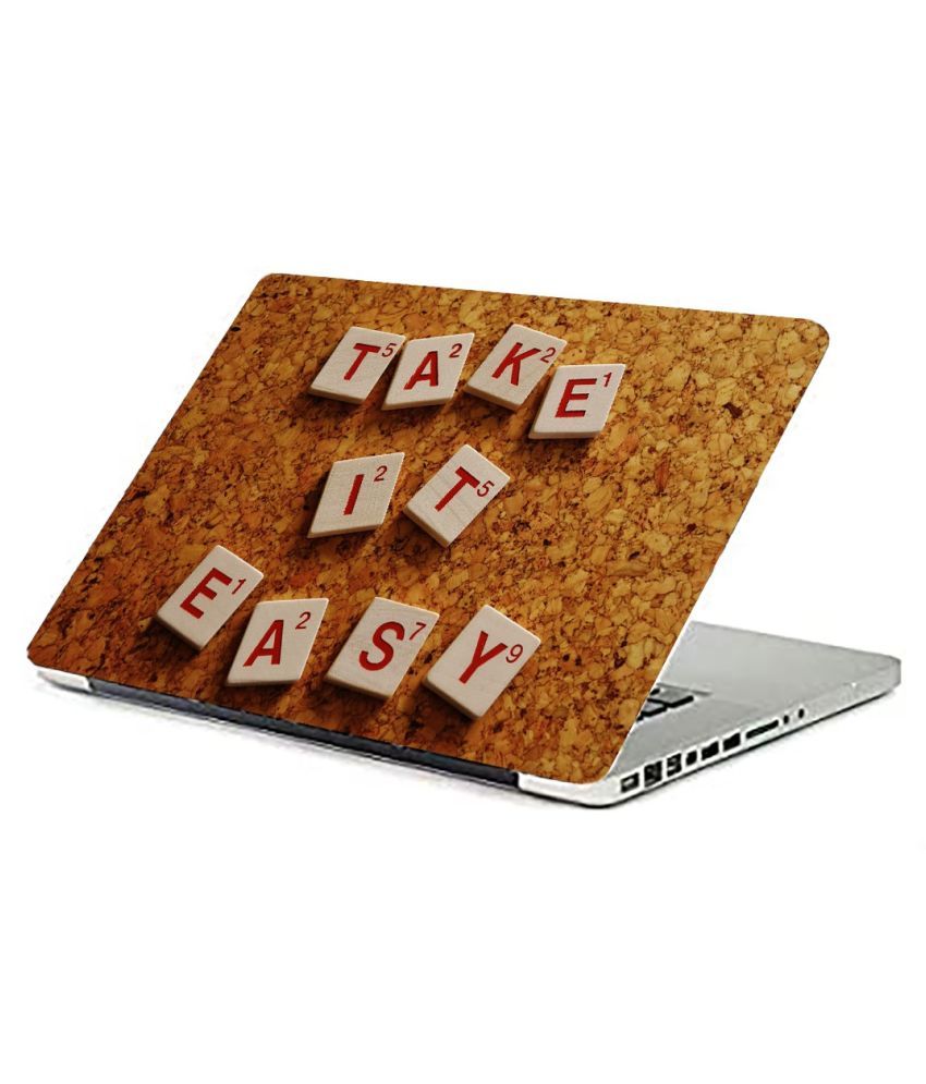 Laptop Skin "Take it easy" Premium matte finish vinyl HD printed Easy