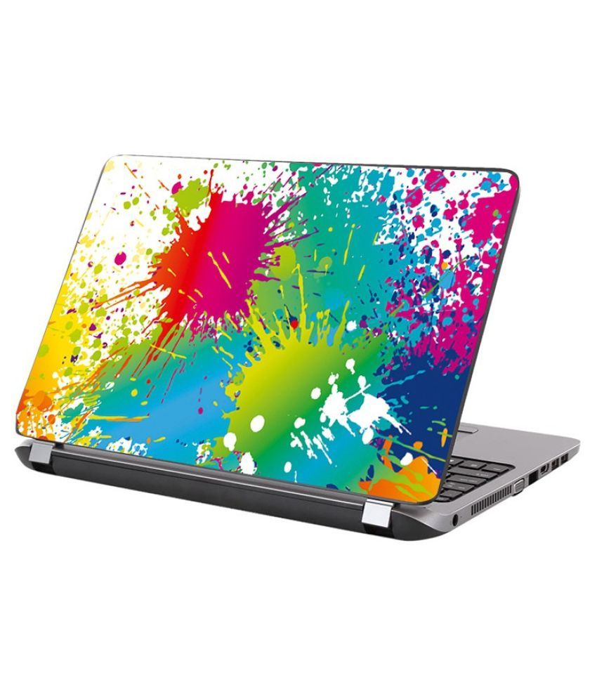 Laptop Skin multicolor mixture Premium vinyl HD printed Easy to Install