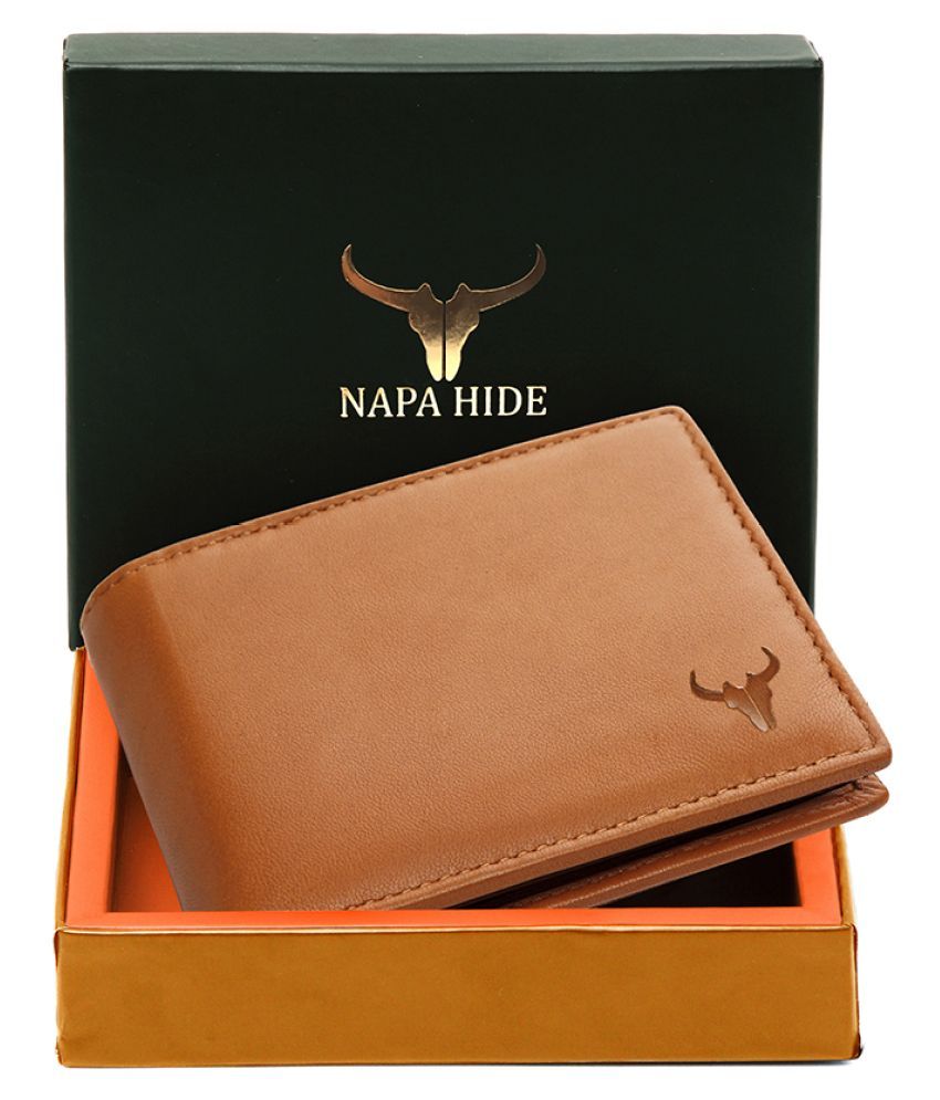 Buy NAPA HIDE Leather Tan Casual Regular Wallet Online at Best Price in ...