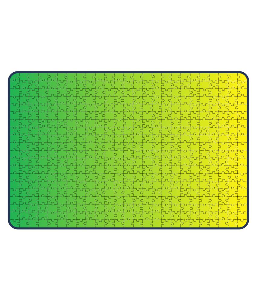     			Webby Gradient Green-Yellow Wooden Jigsaw Puzzle, 500 Pieces