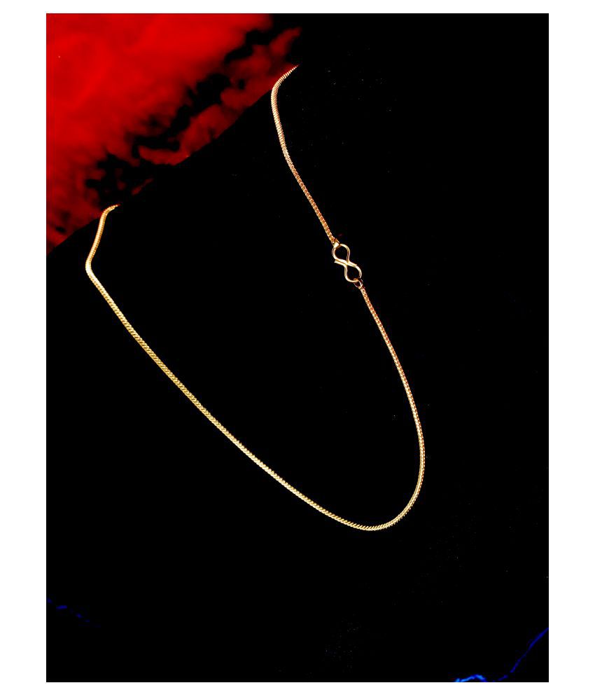     			KRIMO Gold Plated Mens Women Necklace Chain-10017