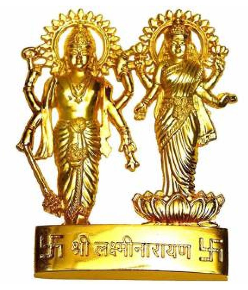     			Sumoni - Vishnu Laxmi Brass Idol