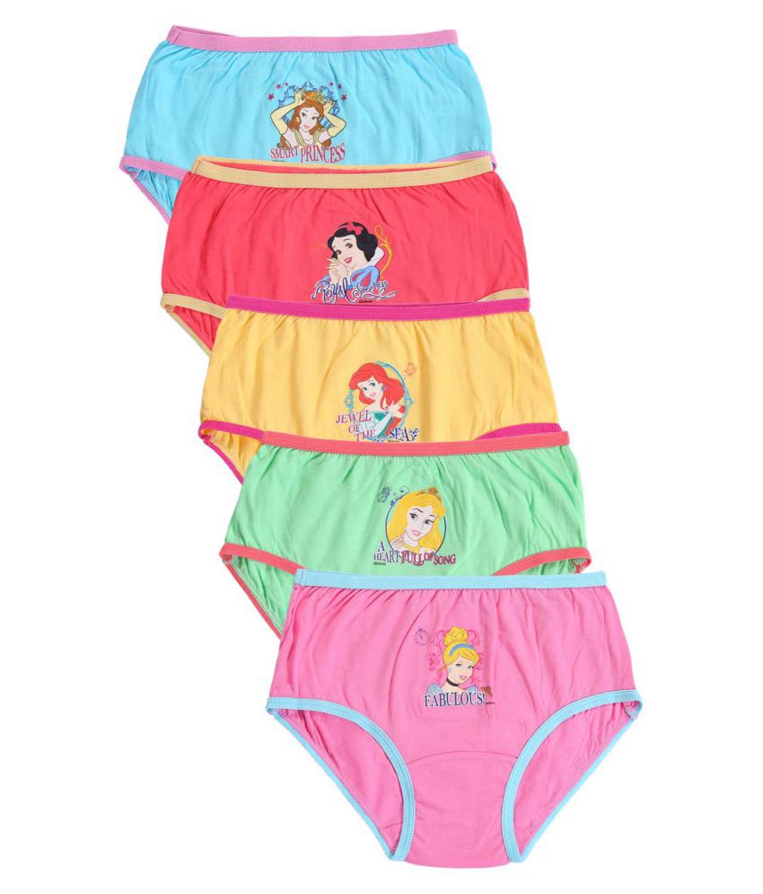     			Bodycare Kids Girls Assorted coloured Princess Printed Panties Pack Of 5