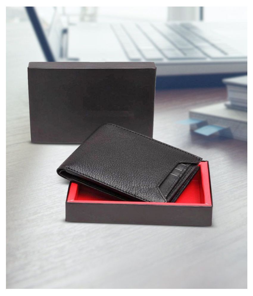 TAZO PU Black Casual Regular Wallet: Buy Online at Low Price in India ...