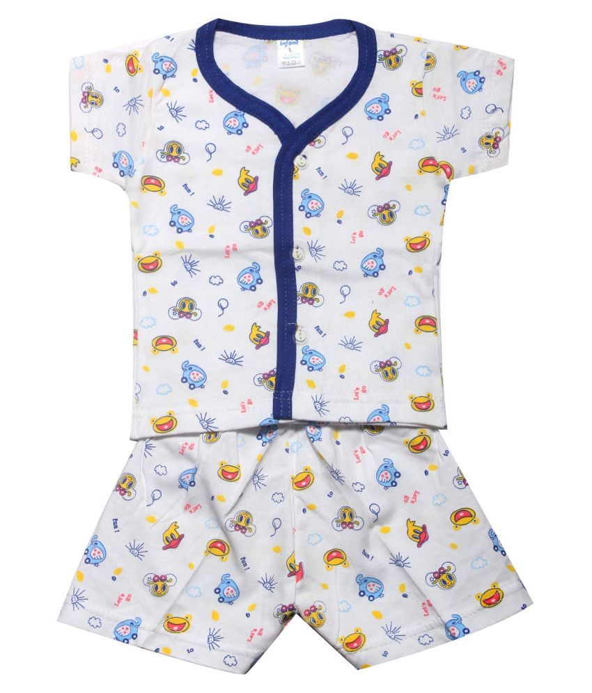     			INFANT Cotton Half sleeve Stylish Top & Half Pant