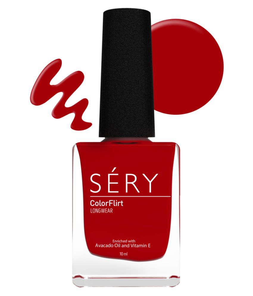 SERY Nail Polish Cherry Berry Red Cherry Glossy 10 mL: Buy SERY Nail Polish  Cherry Berry Red Cherry Glossy 10 mL at Best Prices in India - Snapdeal