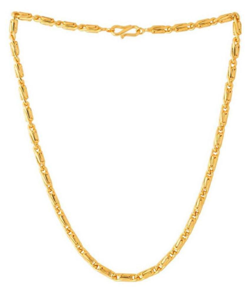     			Shankhraj Mall Gold Plated Mens Women Necklace Chain-10012