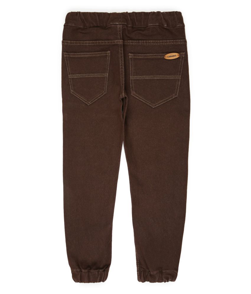 boys brown joggers