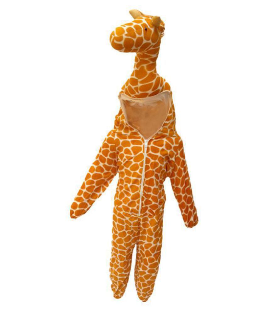     			Kaku Fancy Dresses Multicolor Fleece Giraffe Costume
