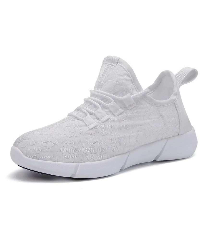 Mr.SHOES FULL LED FIBEROPTIC White Running Shoes Buy Mr.SHOES FULL