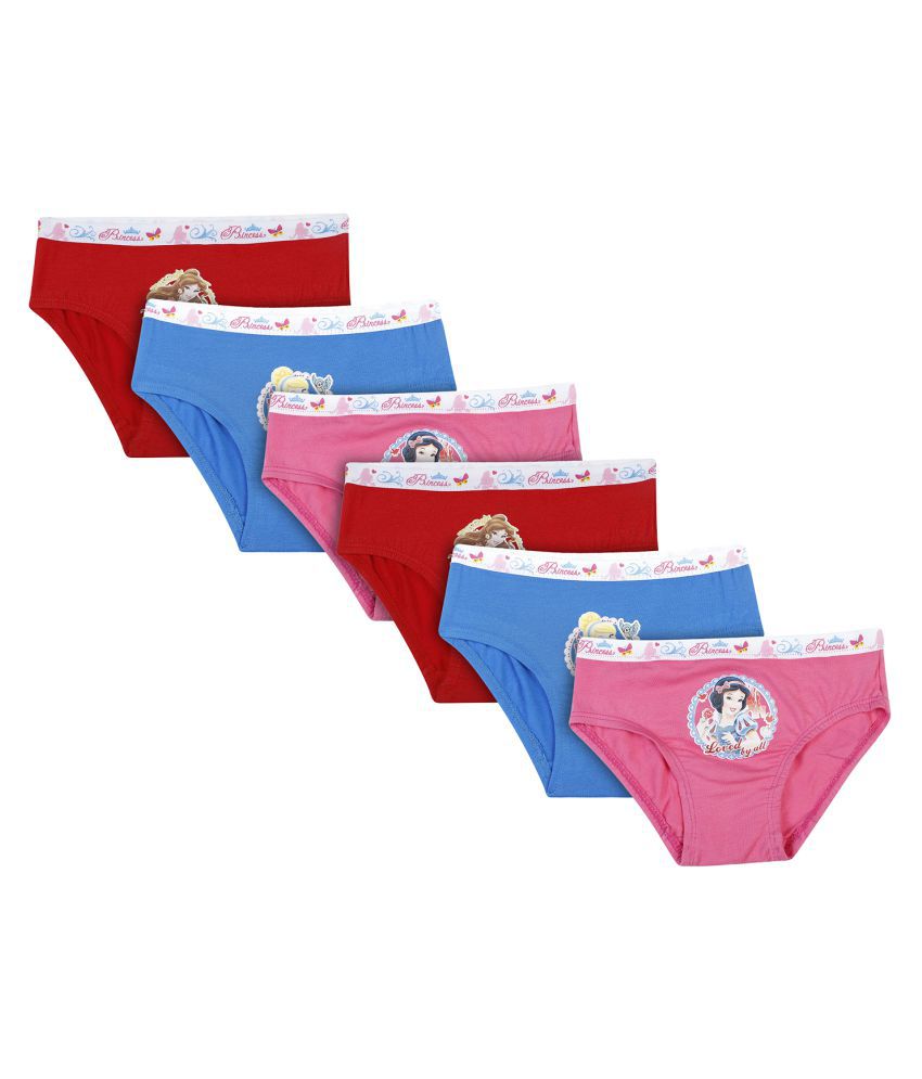     			Bodycare Kids Girls Assorted Princess Printed Panty pack of 6 Size 65