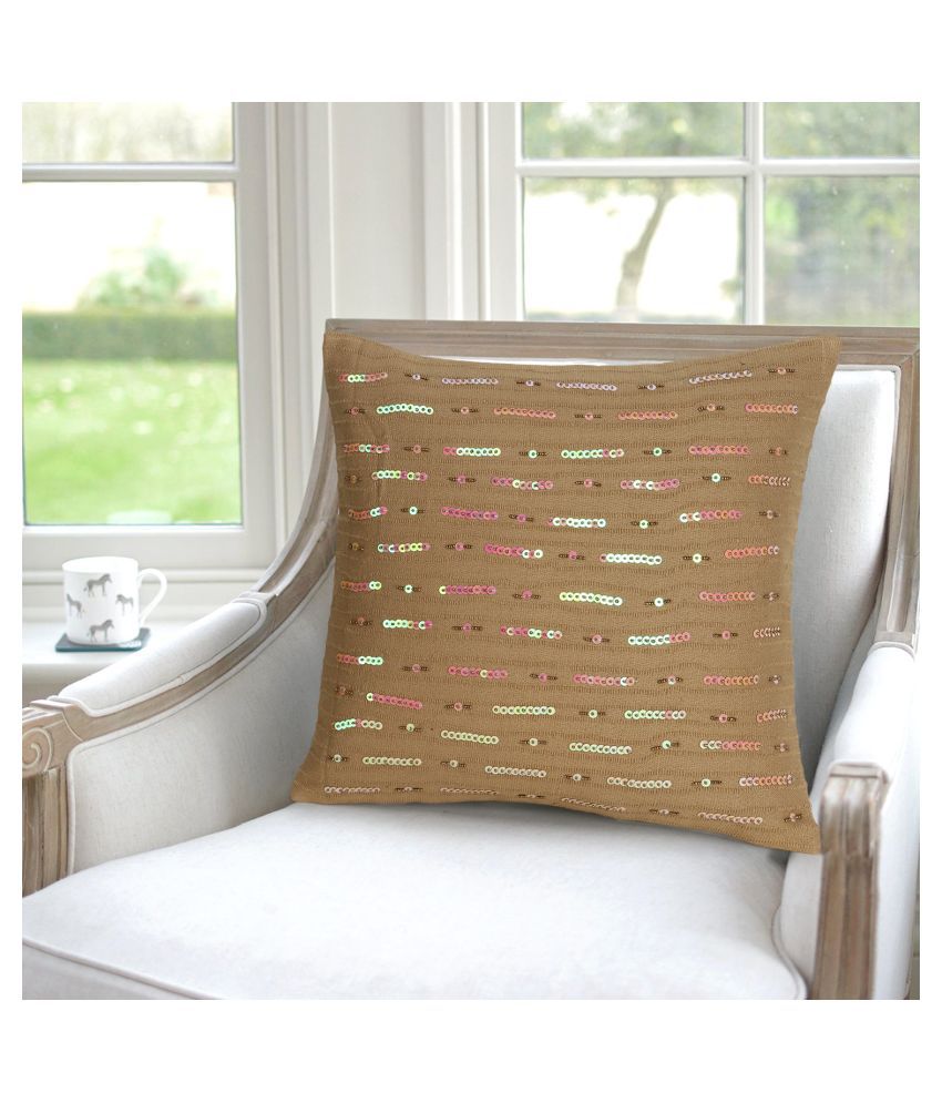    			mezposh Single Cotton Cushion Covers 40X40 cm (16X16)