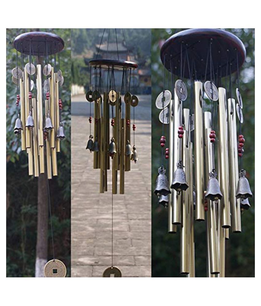Cotbolt Wind Chimes for Balcony Home Fengshui Brass Rod Outdoor