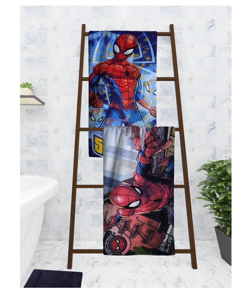 Marvel Set of 2 Cotton Bath Towel Multi - Buy Marvel Set of 2 Cotton ...