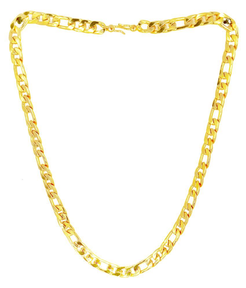     			Shankhraj Mall Gold Plated Mens Necklace Chain-10022