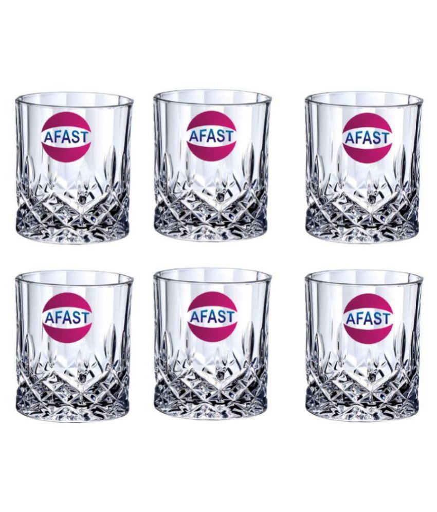     			Afast Whisky  Glasses Set,  200 ML - (Pack Of 6)
