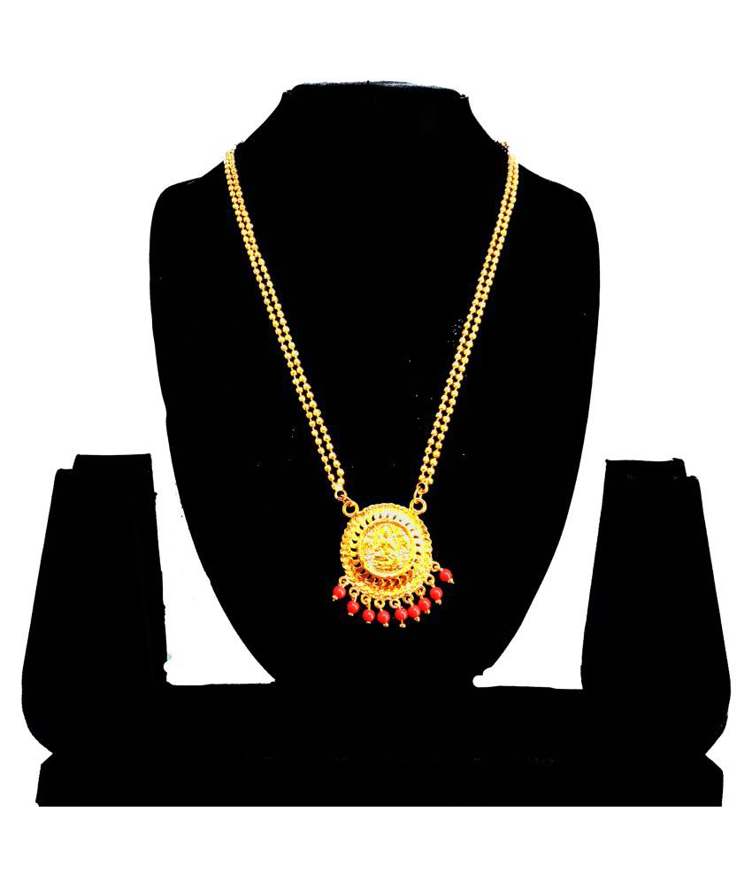     			shankh-kriva LAXMI COIN NECKLACE FOR WOMEN OR GIRL-10095