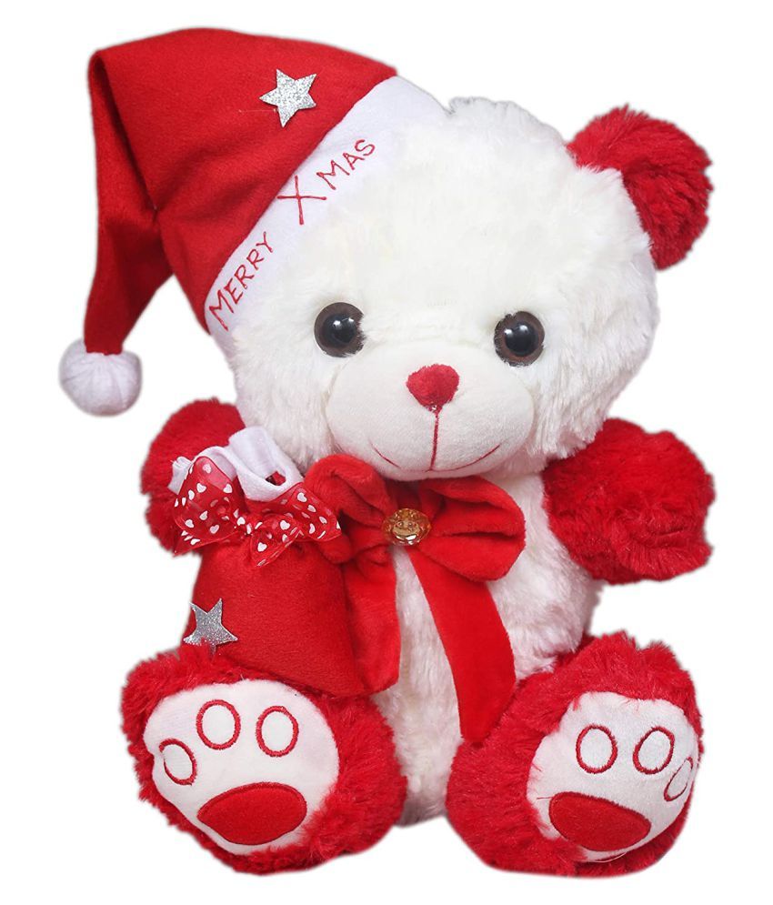 Tickles Red Santa Christmas Teddy Bear Christmas Gift for Kids 32 cm