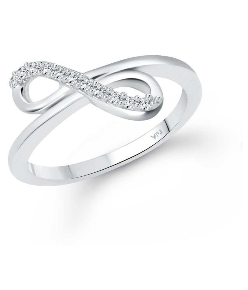     			Vighnaharta Silver Plated Classic Proposal Heart  Ring for Women Girls Valentine Gift- (  VFJ1597FRR13 )