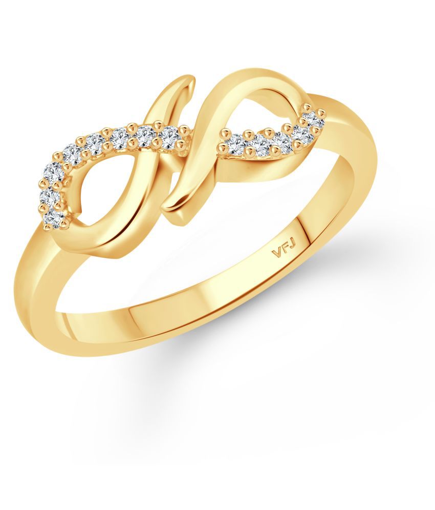     			Vighnaharta Stylish (CZ) Gold Plated  Ring for Women and Girls