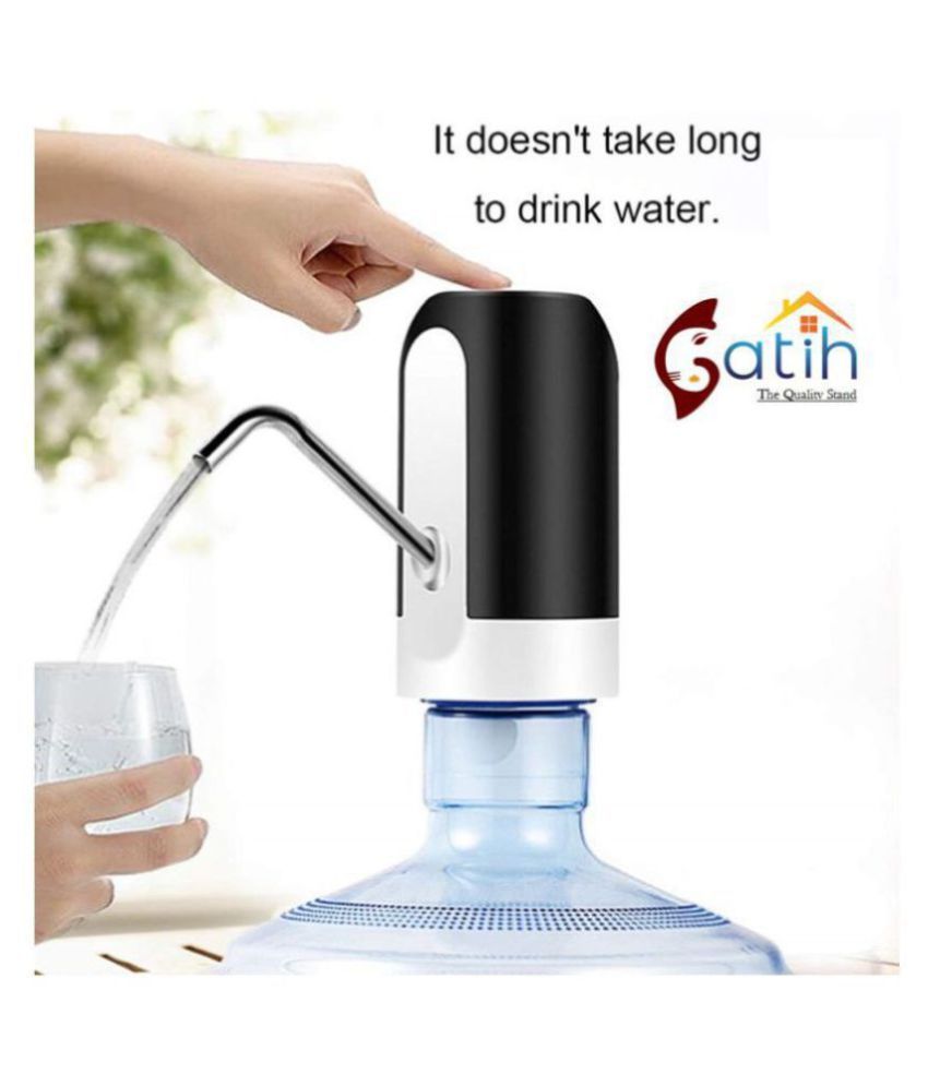     			Gatih Automatic Wireless Water Bottle Switch Rechargeable Automatic Dispenser for 20 Litre Bottle with Portable USB Charging with USB Cable