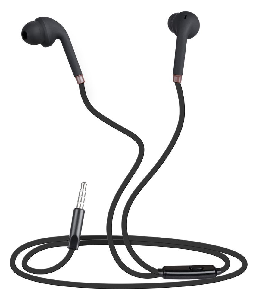 Zebronics ZEB-COROLLA In Ear Wired With Mic Headphones/Earphones Black