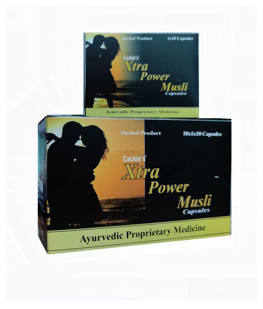     			Cackle's Xtra Power Musli (10X10=100) Capsule 100 no.s