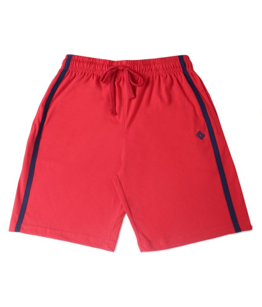     			Dollar Pack of 1 Cotton Blend Shorts For Boys ( Dark Red )