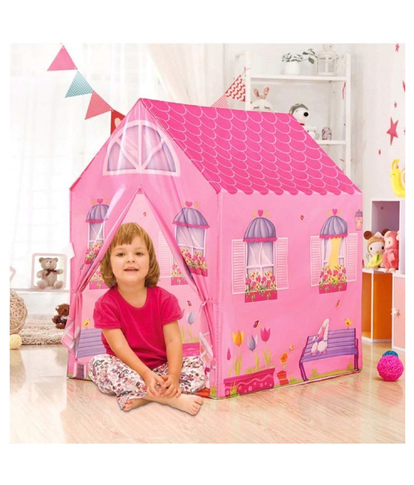 Play Pacific Jumbo Size Extremely Light Weight, Kids Tent House for Girls Water Proof Doll House