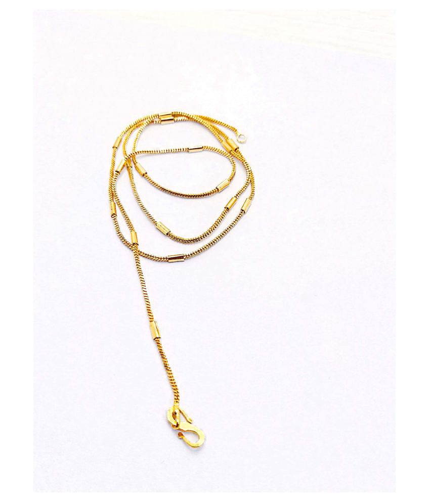 REAL ART JEWELRY Gold Plated Fashion Chain
