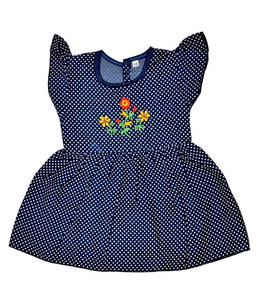     			Sathiyas Girls Denim Frocks (12-18months)