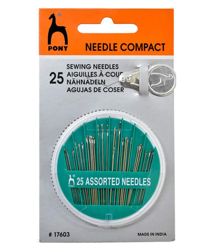     			Shree Shyam™ Pony Hand Sewing Needles for Knitting Purpose (Standard Size, Multicolour) Pack-1