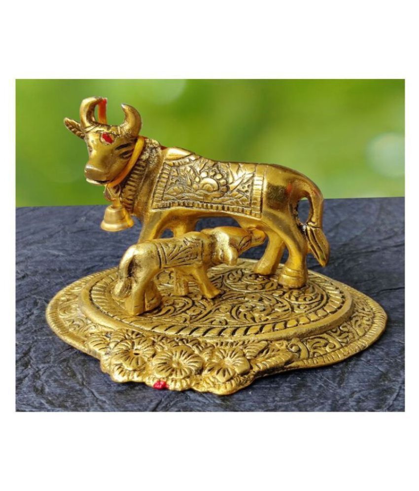     			phonation Cow and Calf Brass Idol