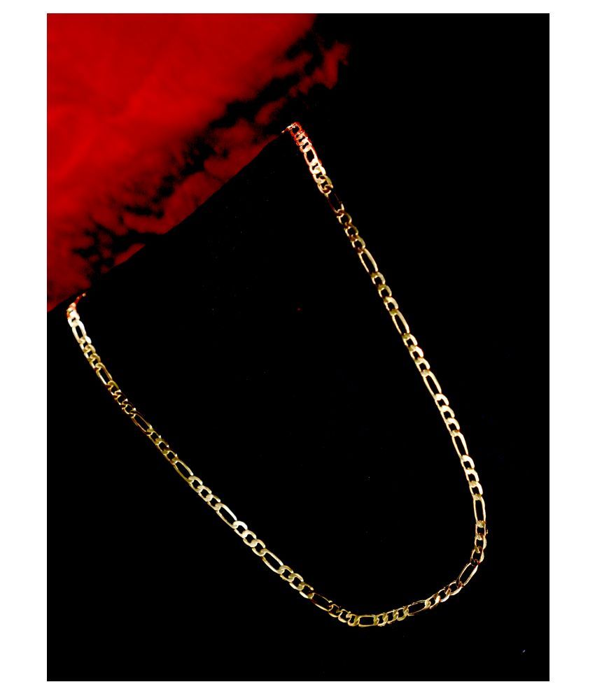 JIPPA Stylish Golden Chain Fashionable Round Fisher Gold Plated Chain