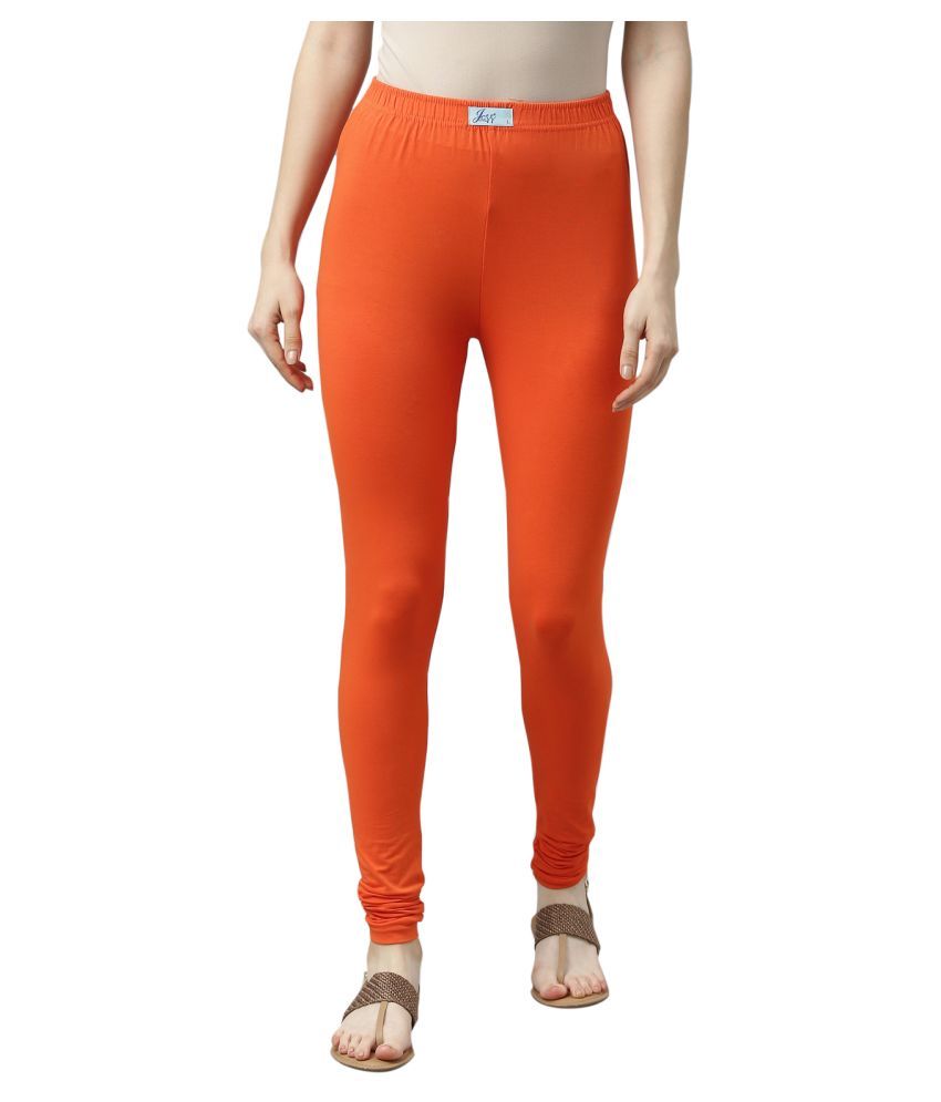     			Jcss - Orange Lycra Women's Leggings ( Pack of 1 )