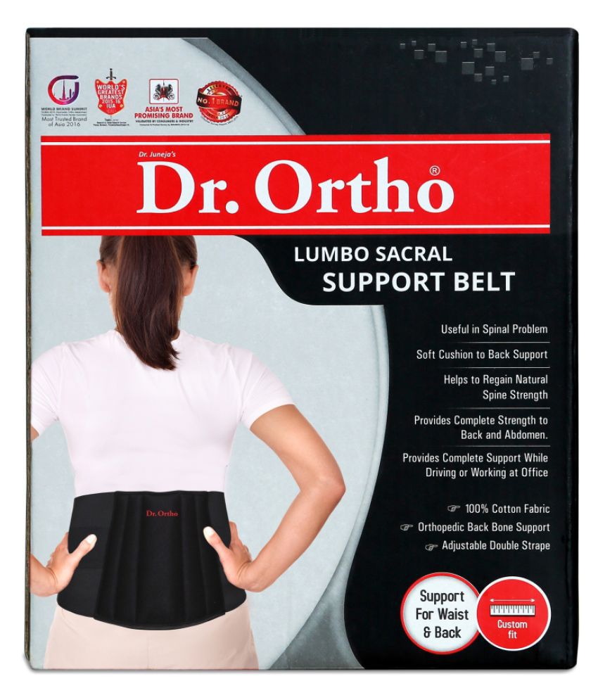 Dr. Ortho Lumbo Sacral Support Belt (Waist & Back Support) Abdominal Support Free Size