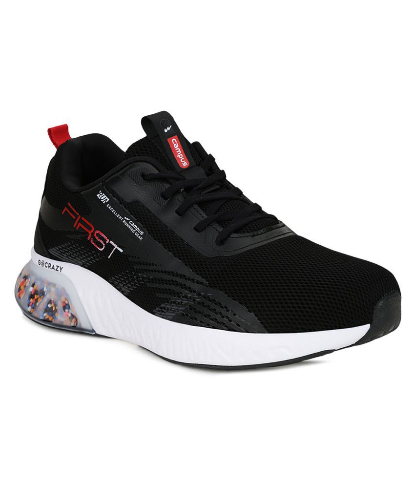     			Campus FIRST Black  Men's Sports Running Shoes