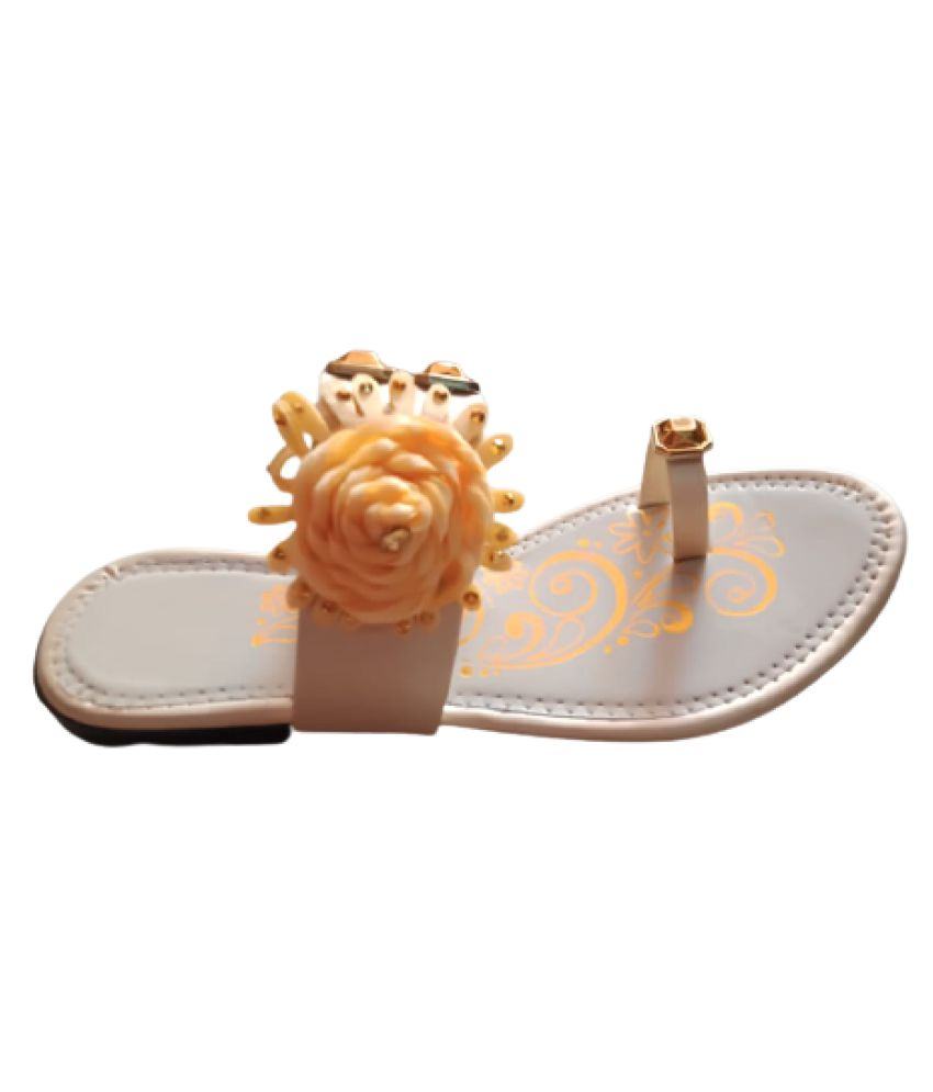 peach color slippers