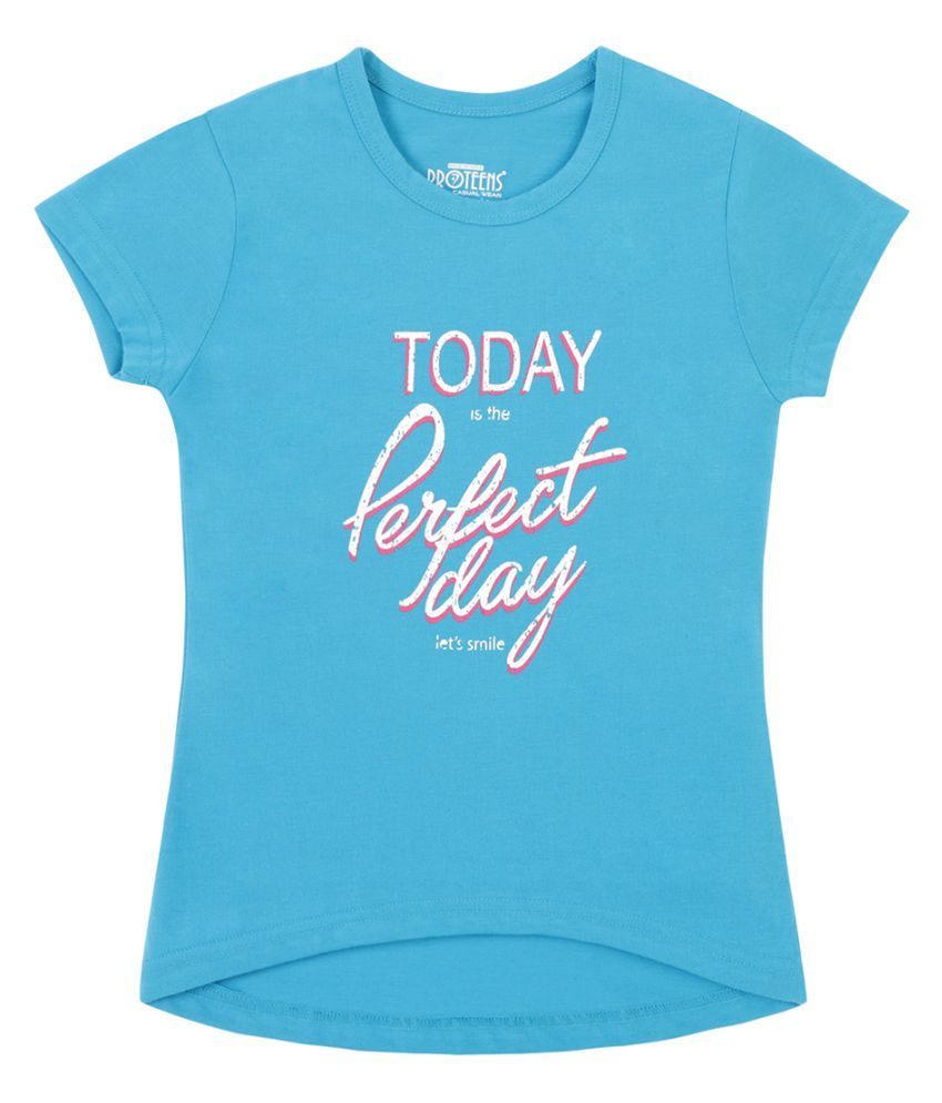     			Proteens Girls Blue T-shirt