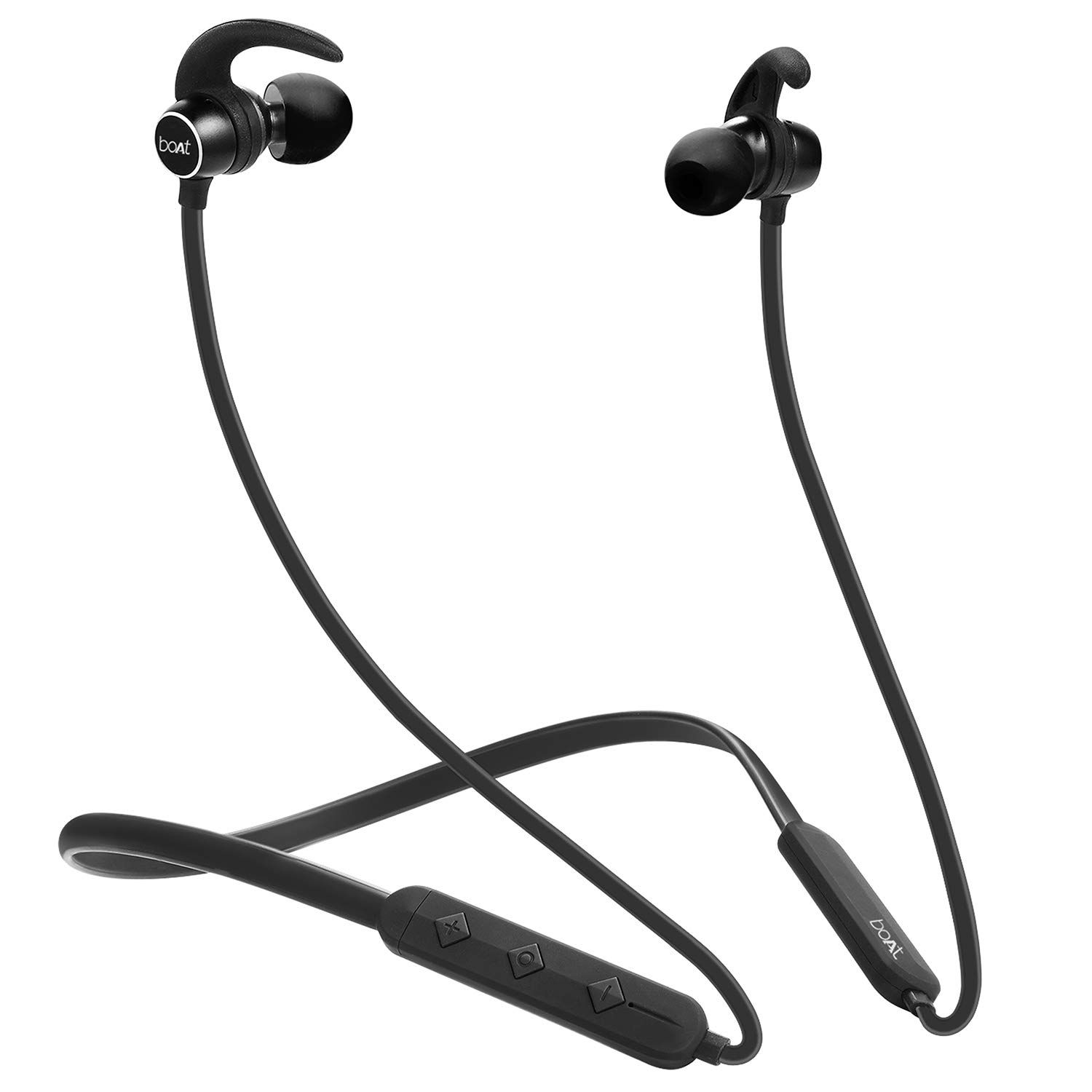 boAt Rockerz 255 in-Ear Earphones with 8 Hours Battery, IPX5, Bluetooth V5.0 and Voice Assistant(Black)