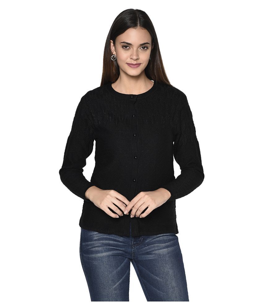     			Clapton Acrylic Black Pullovers