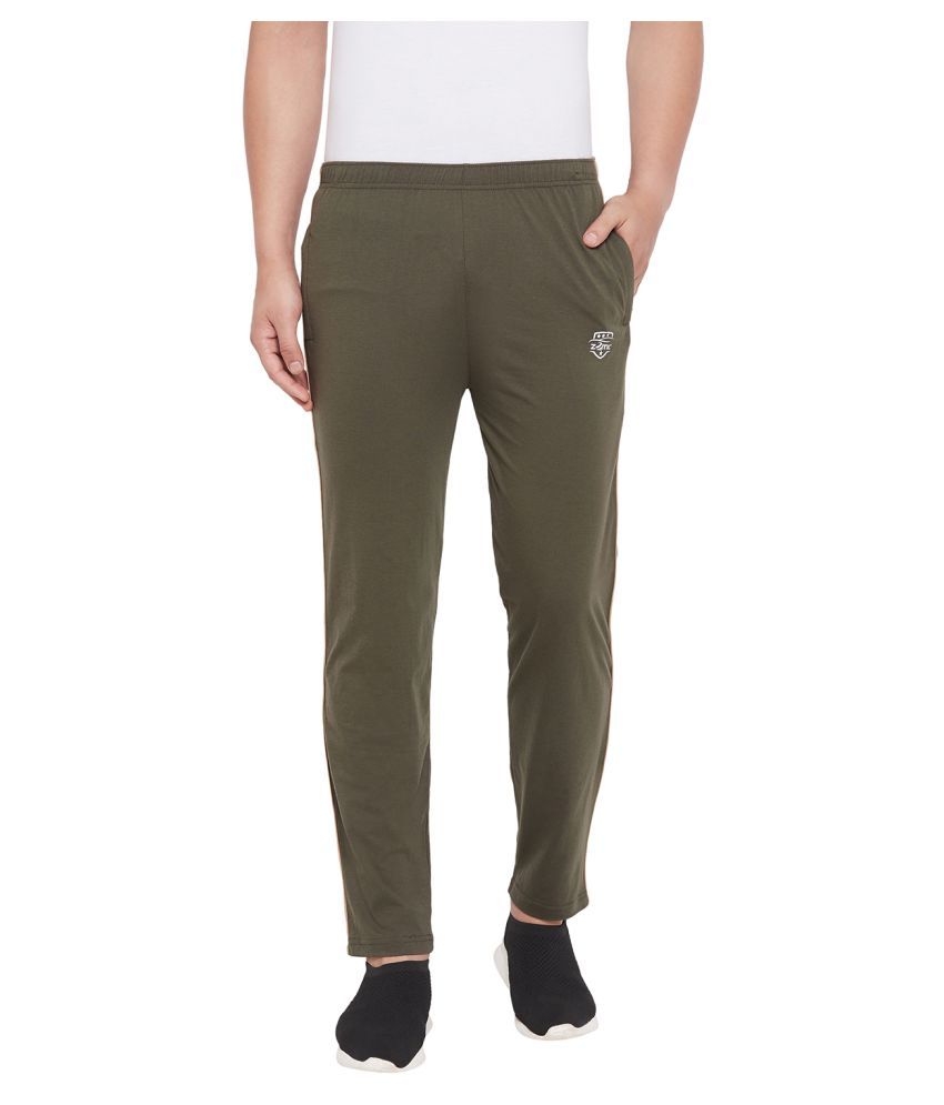 olive green track pants