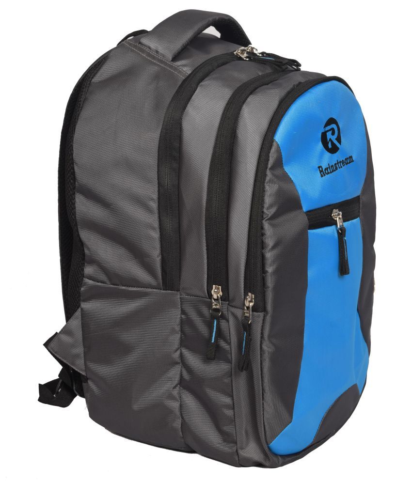 Rainstream Grey::Light Blue Backpack - Buy Rainstream Grey::Light Blue ...