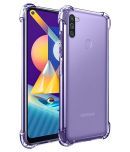 Samsung Galaxy M11 Bumper Cases Megha Star - Transparent Premium Transparent Case